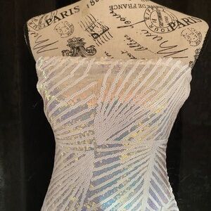 Tiger Mist White Sequin Dress